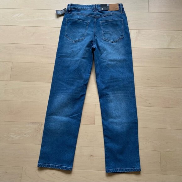 NWT MILE END jeans blue stretchy high rise waist straight leg Vintage Modern 29 - Picture 4 of 13